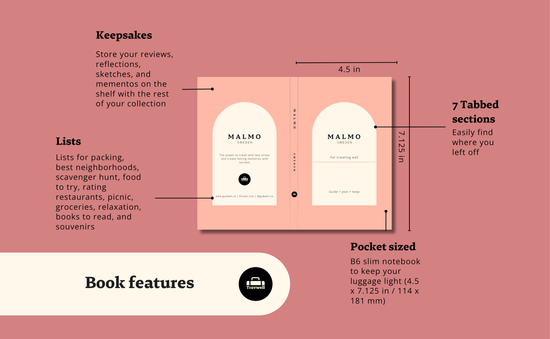 Sweden Trip Planner: Malmö, Nordic Design & Easy Day Routes Book by Travwell