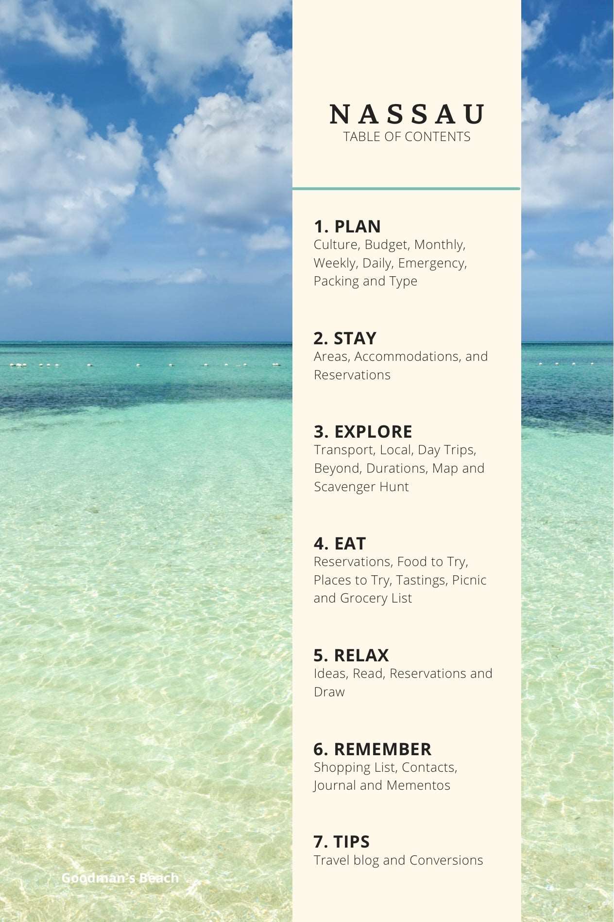 Nassau Bahamas Travel Planner: Pink Sands, Pigs & Paradise Book by Travwell