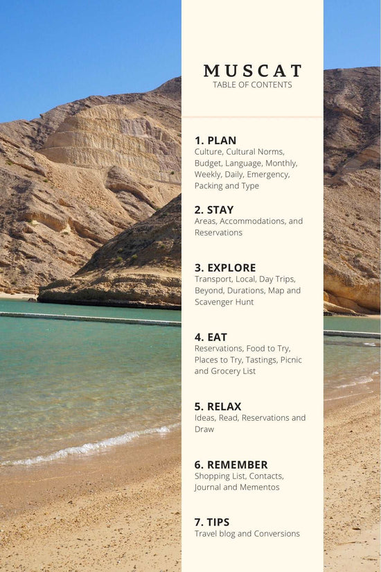 Muscat, Oman Travel Guidebook – 2025 Trip Planner & Journal Book by Travwell