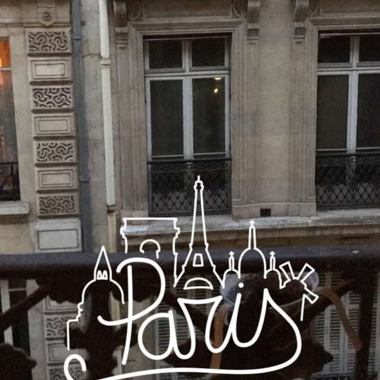 Window view from Paris hotel room