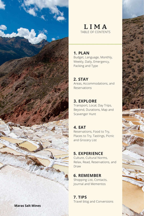Peru Trip Planner for Lima, Cusco & Machu Picchu Guide Book by Travwell