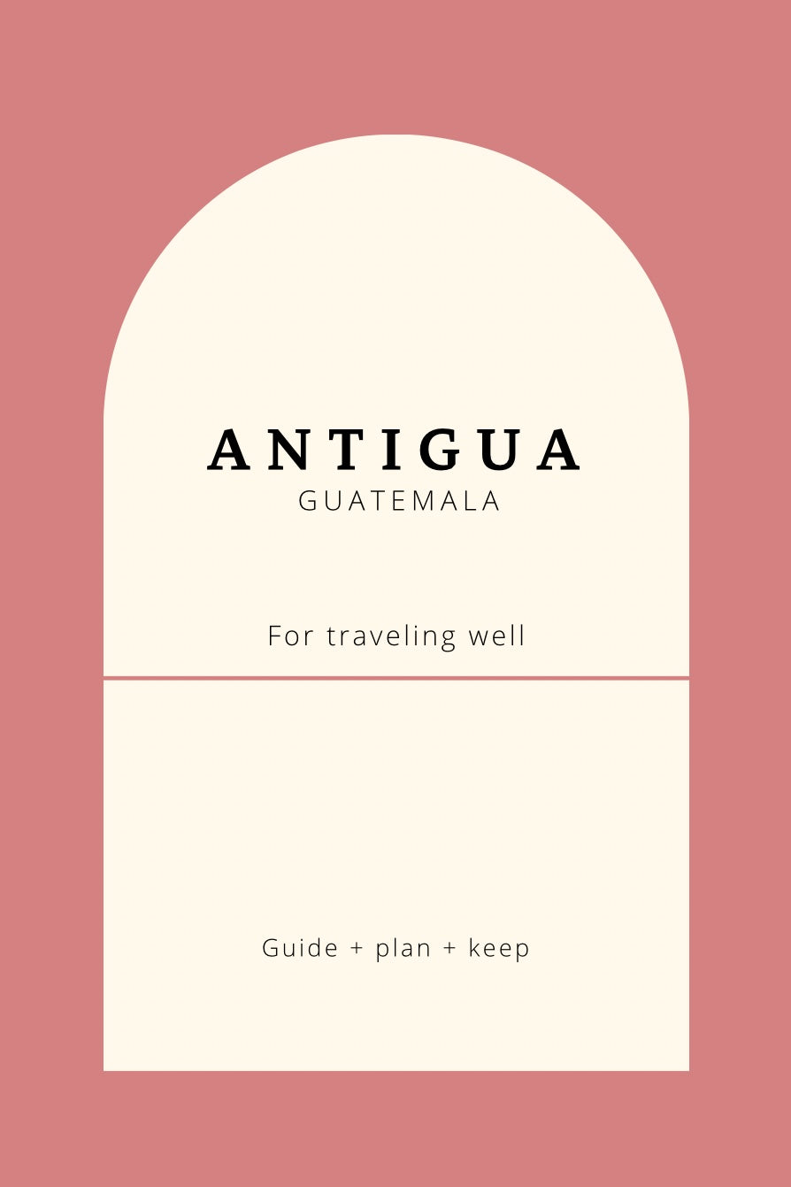 Antigua Guatemala Travel Guide Book Cover